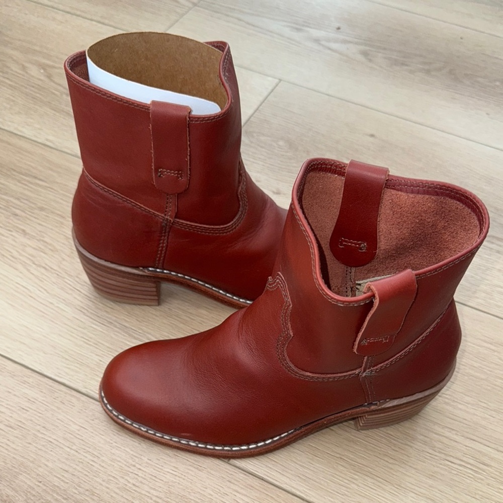 Red Wing Shoes Red Ankle Boots Leather Western